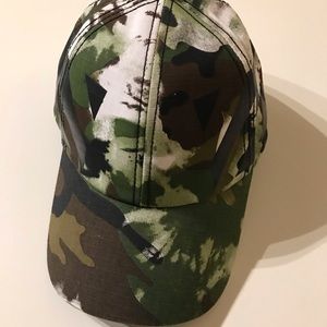 off white camo cap